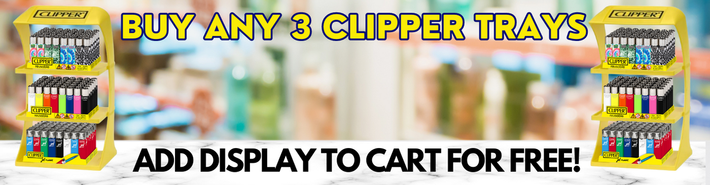 Free 3-Tier Clipper Display Promo