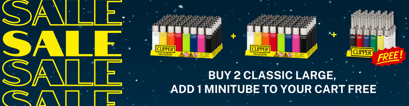 Sale: Buy 2 Clipper Large Assorted Cartons, Get 1 Minitube Carton for Free