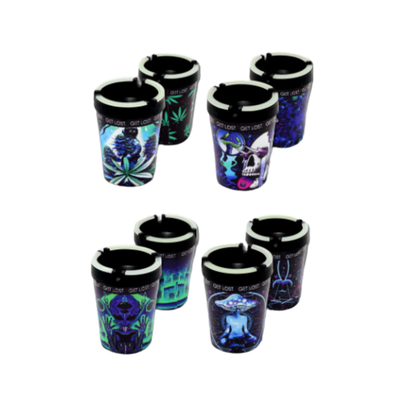 Butt Bucket with Glow Top - Mixed Aliens - Carton of 12