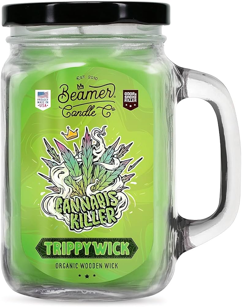 Scented Candle - TrippyWick Cannabis Killer (90 Hour Burn Time)