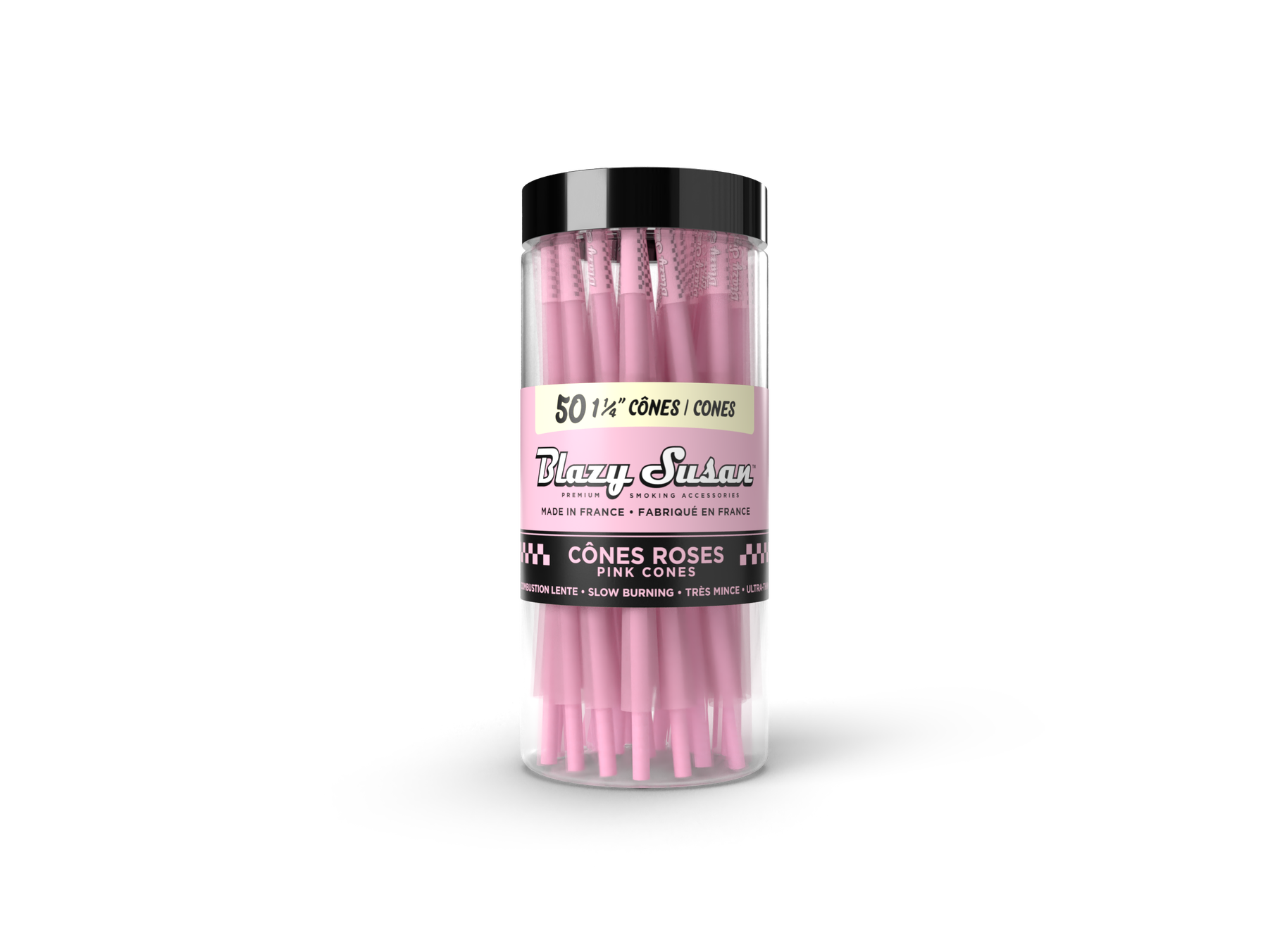 TP BLAZY SUSAN PINK 1 1/4 PRE-ROLLED CONES - 50 PACK