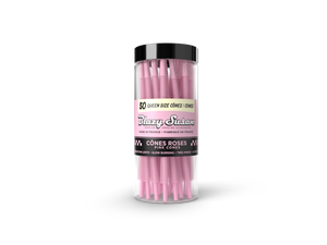 Pink Pre-Rolled Queen Size Cones – 25 Count Jar