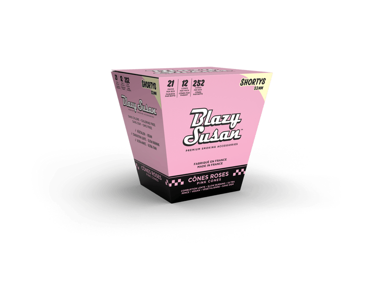 Pink Shorty Cones Full Box - 12 Cones x 21 Packs