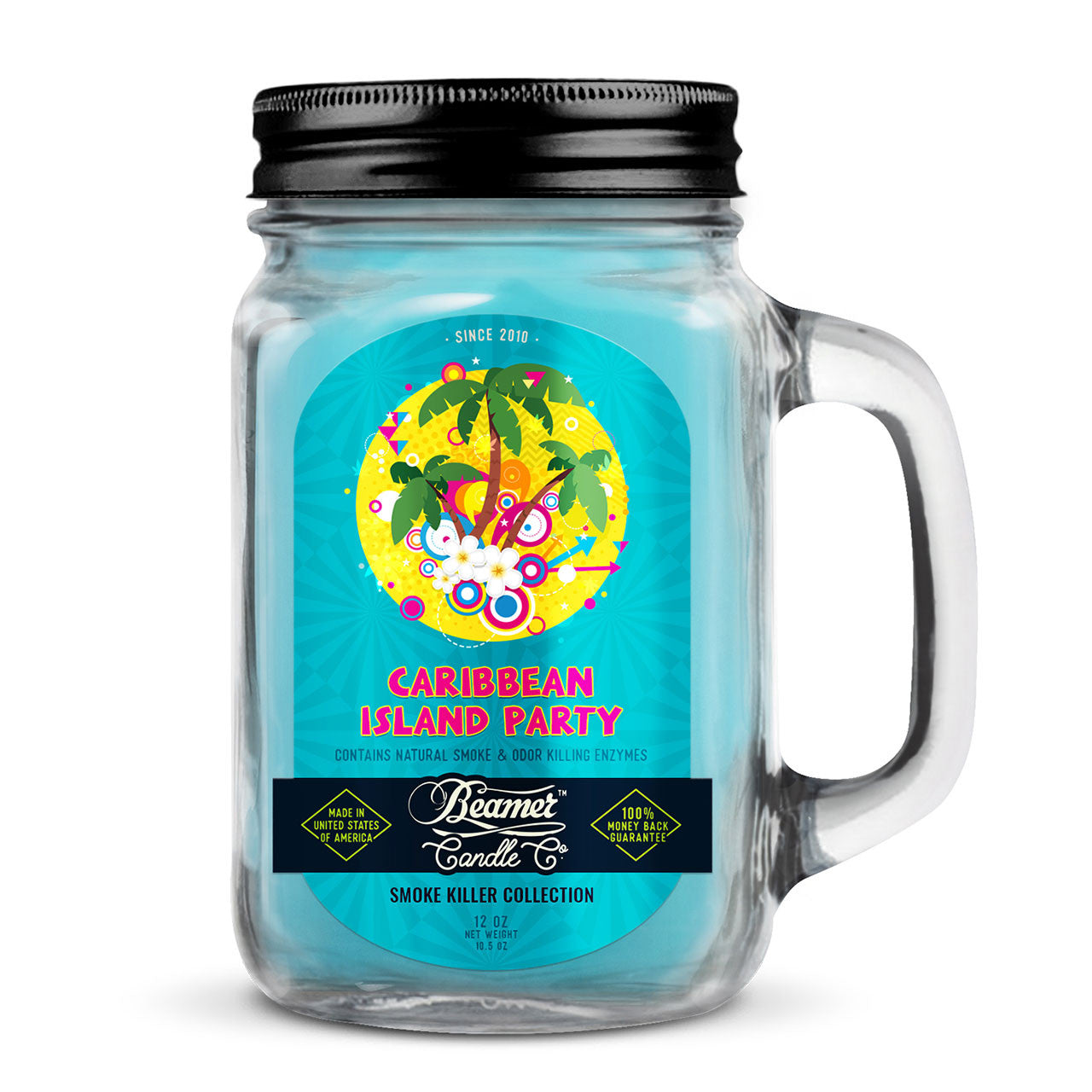 TP BEAMER CANDLE CO. CARIBBEAN ISLAND PARTY SCENTED CANDLE (90 HR BURN TIME)