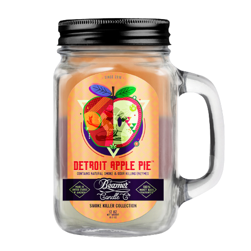TP BEAMER CANDLE CO. DETROIT APPLE PIE SCENTED CANDLE (90 HR BURN TIME)