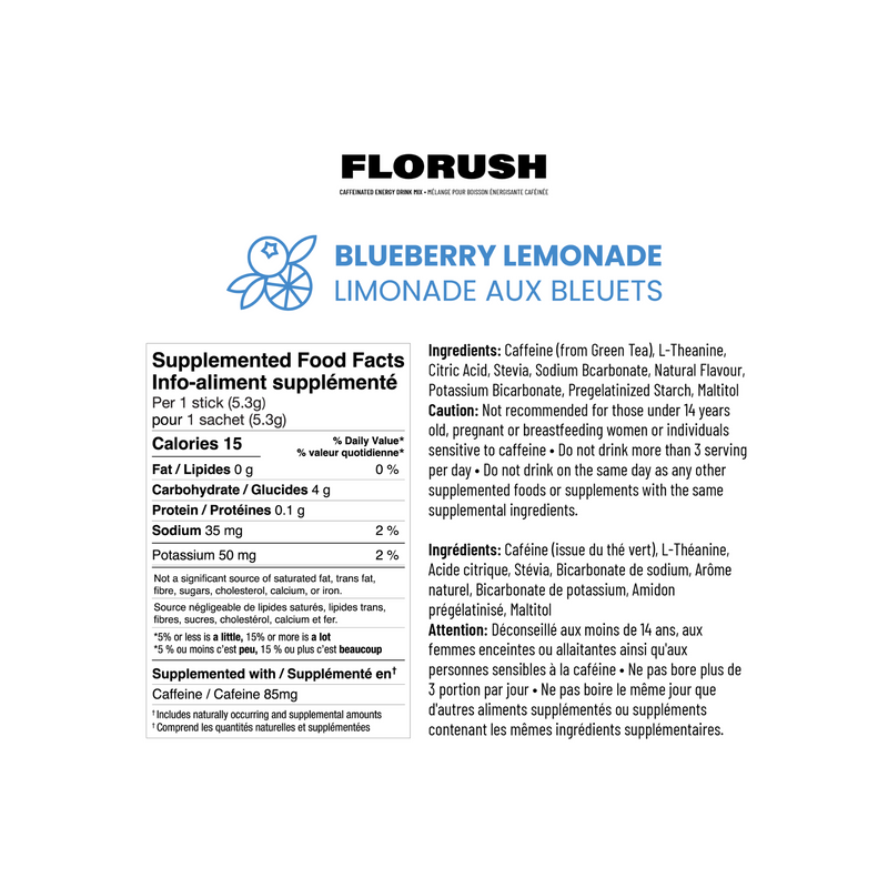 FloRush Caffeinated Drink Mix - Mixed Carton of 48