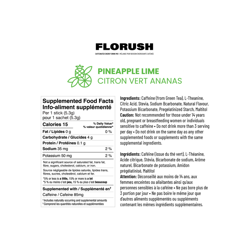 FloRush Caffeinated Drink Mix - Mixed Carton of 48