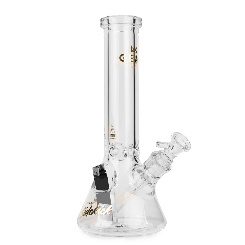 12" Tall 7mm Thick Sidekick Beaker Bong
