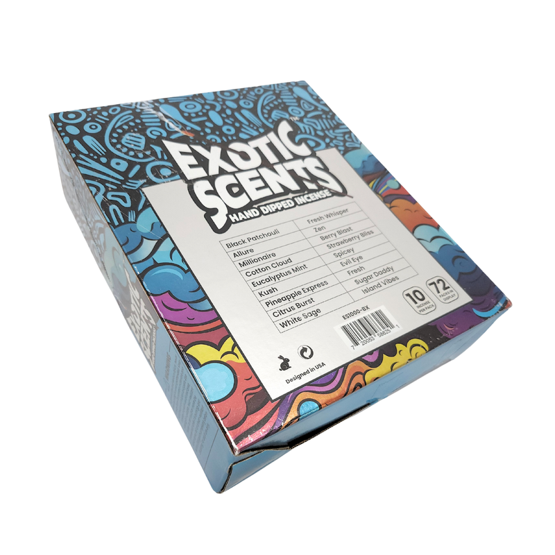 Incense Box - 18 scents - Carton of 72