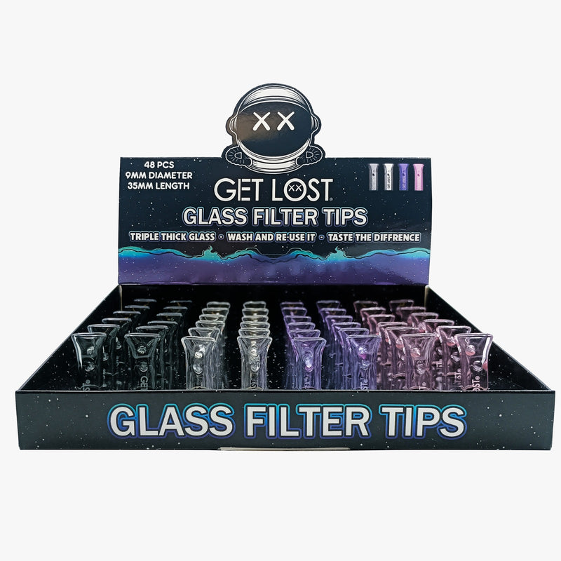Glass Rolling Tips - POP Display - Carton of 48