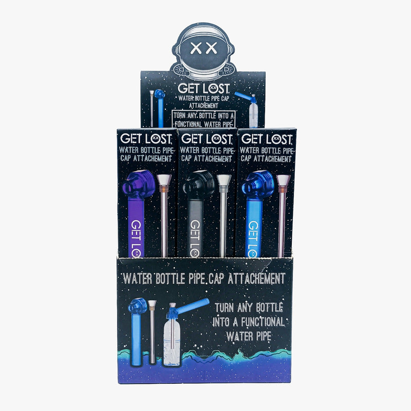 Water Bottle Pipe Cap Attachment - Carton of 12
