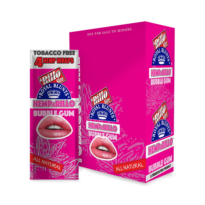 Hemparillo Wraps - Bubble Gum - Carton of 15