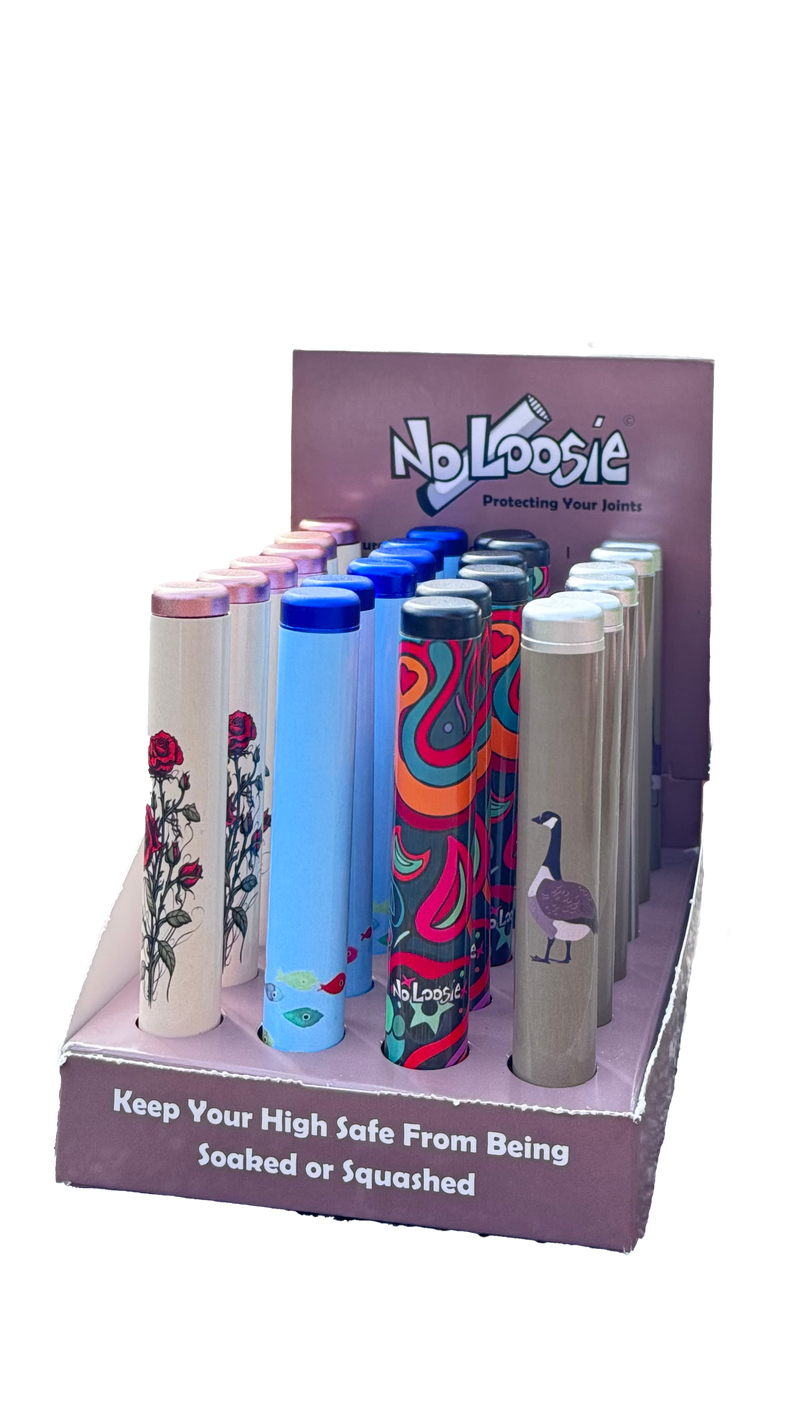 Metal Pre-Roll Tube - Carton of 24 Mixed Designs