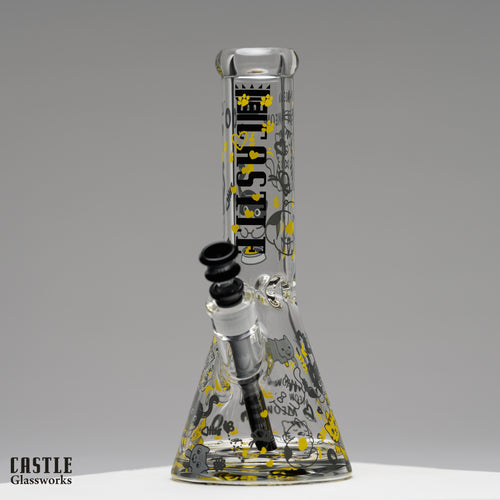 12" Beaker Bong - Kitty