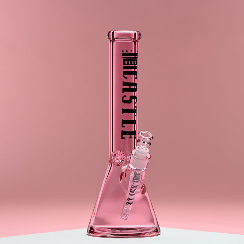 14" Beaker Bong Electroplated (Pink)