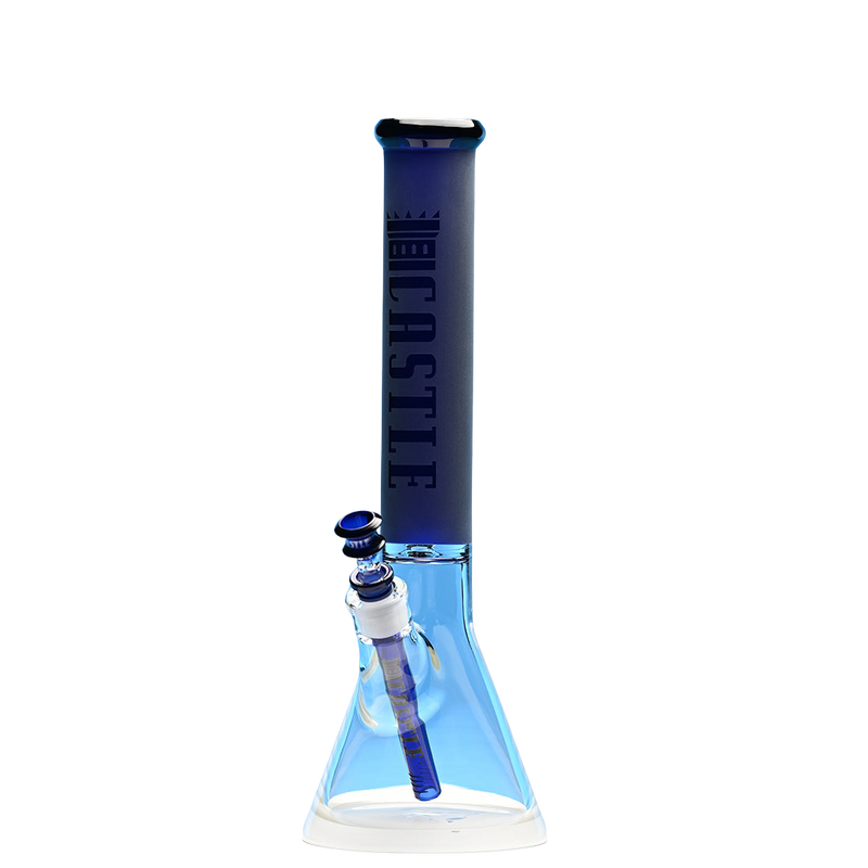 16" Beaker Bong Frosted Tube Clear