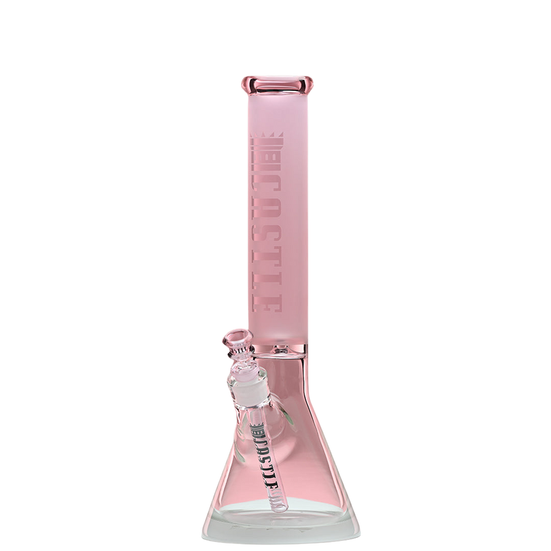 16" Beaker Bong Frosted Tube Clear