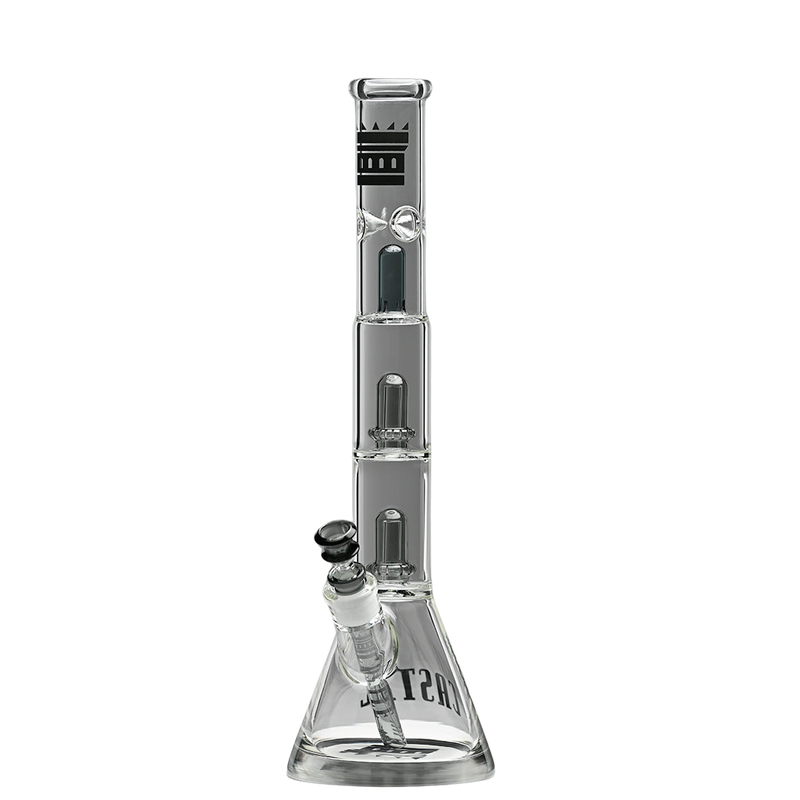 18" Beaker Bong Double Shower Head