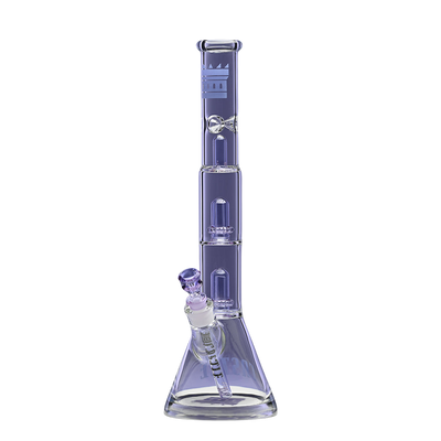 18" Beaker Bong Double Shower Head