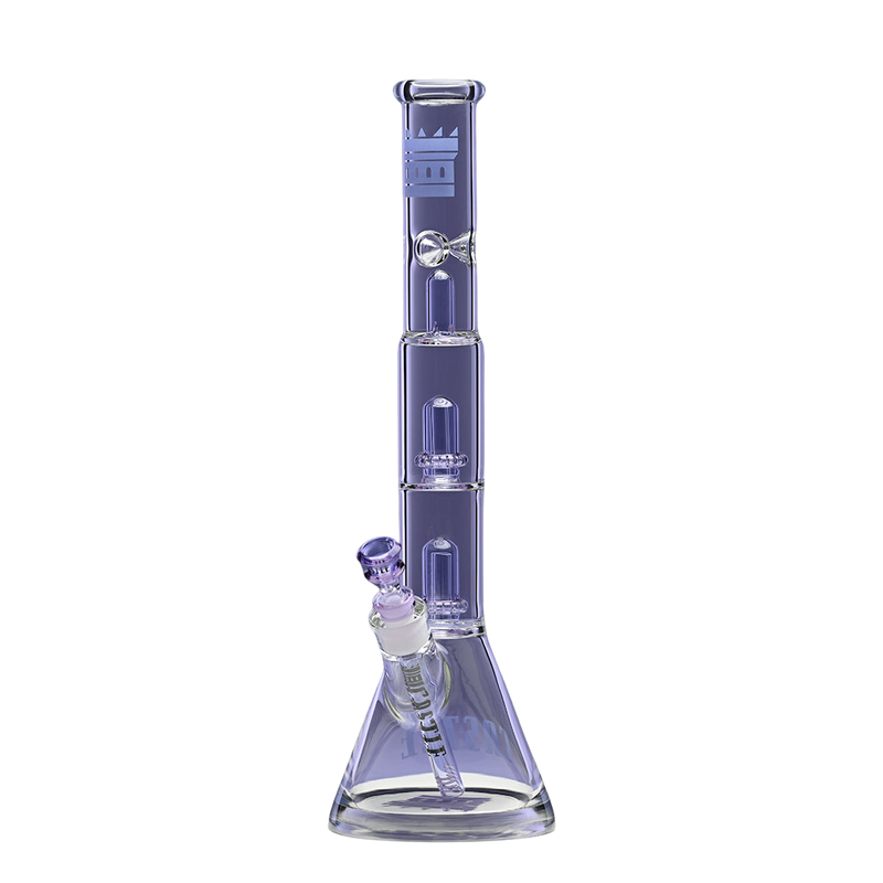 18" Beaker Bong Double Shower Head