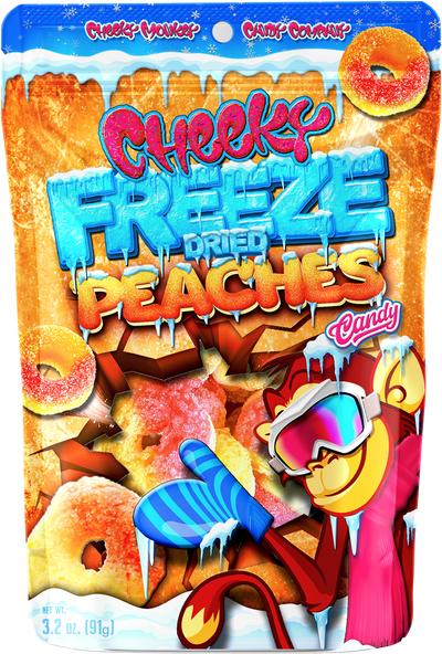 Cheeky Freeze Dried Peaches - 56g - Carton of 12