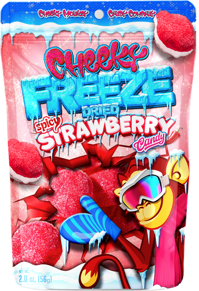 Cheeky Freeze Dried Spicy Strawberries - 50g - Carton of 24