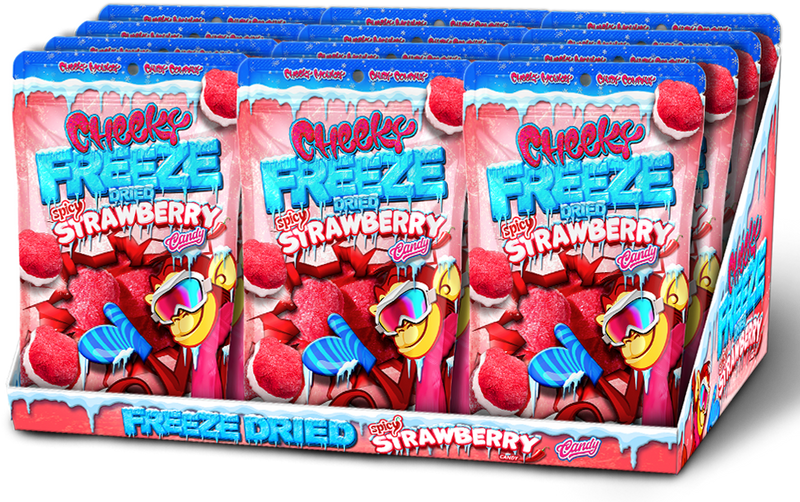 Cheeky Freeze Dried Spicy Strawberries - 50g - Carton of 24