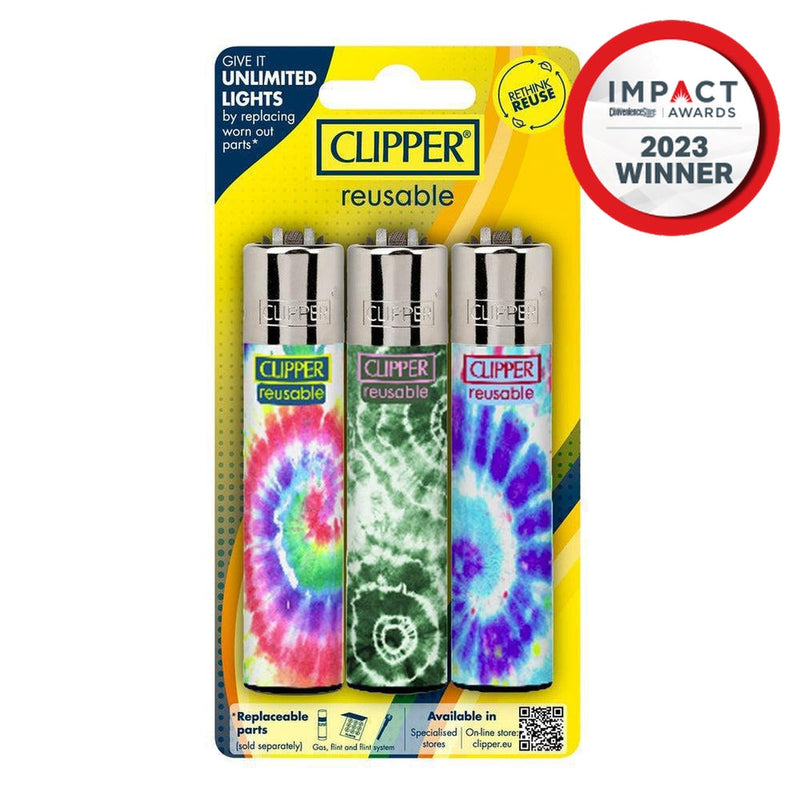 Blister Pack - Classic Large (CP11) Hippie Moments (24 lighters)-Turning Point Brands Canada