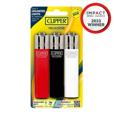 Blister Pack - Classic Large Solid (CP11) Assorted Colours (24 lighters)-Turning Point Brands Canada