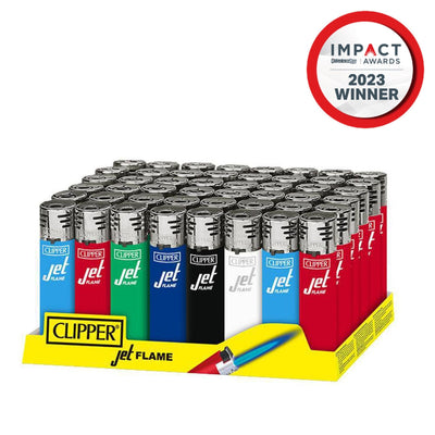 Classic Jet Flame (CKJ11) Solid Assorted colors (48 lighters)-Turning Point Brands Canada