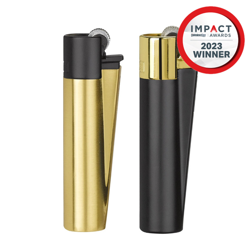 Metal Lighters Black & Gold (12 lighters)