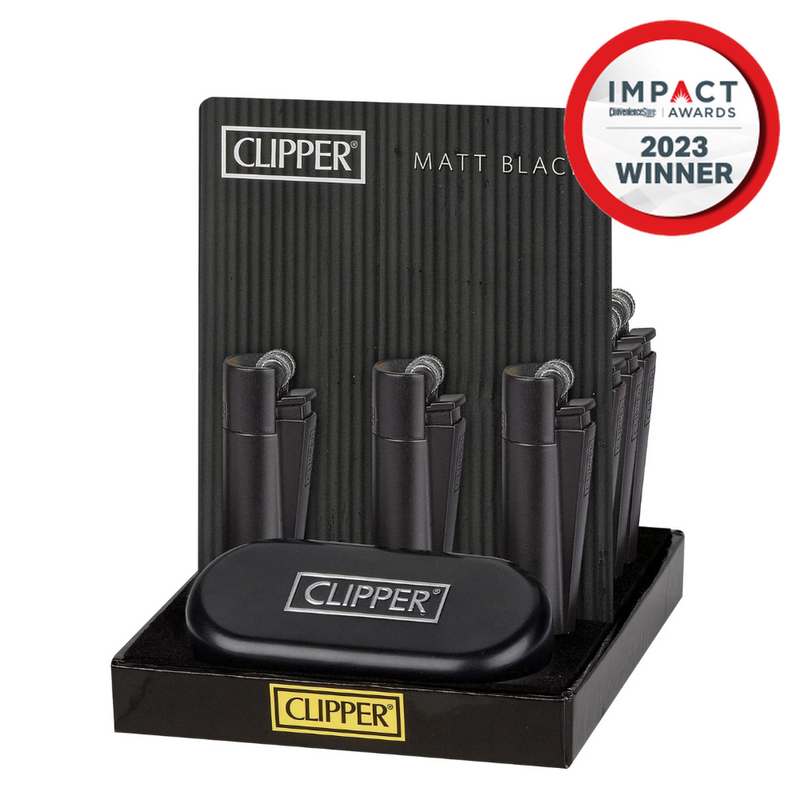 Metal Lighters Matte Black (12 lighters)