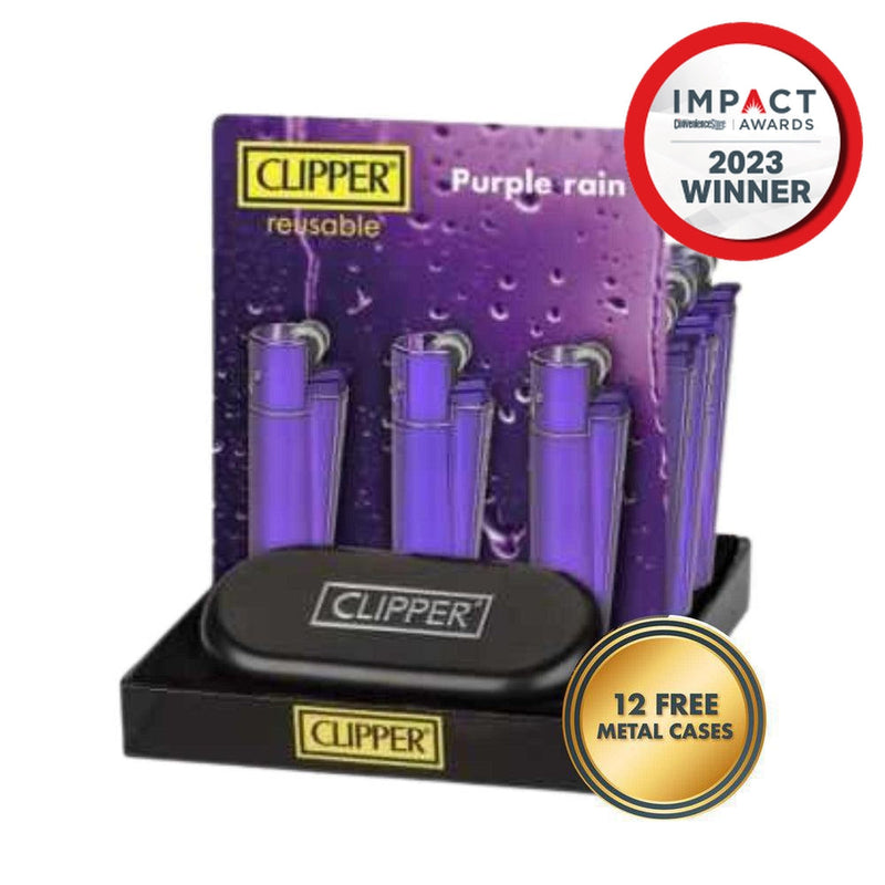 Metal Lighters Purple Rain (12 lighters)
