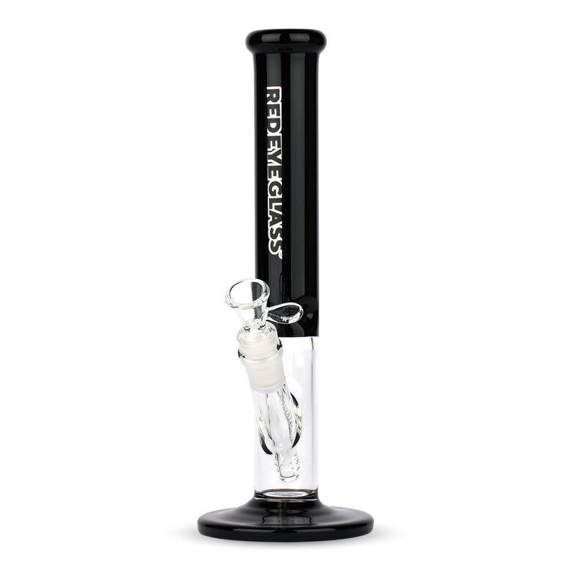 11.5" Tall Frontside Straight Bong - Black