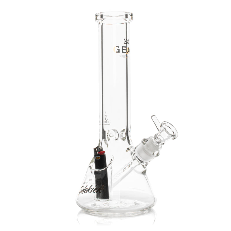 12" Tall 7mm Thick Sidekick Beaker Bong