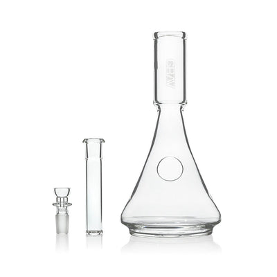 Deco Beaker Base Bong With Silicone Covers (Black)