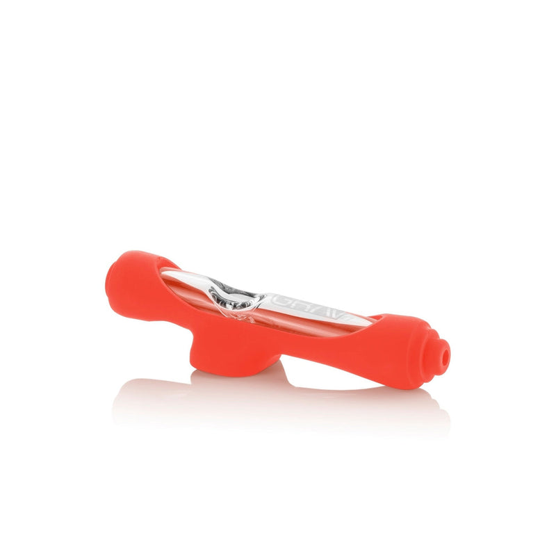 Mini Steamroller With Silicone Skin (Scarlet Orange)