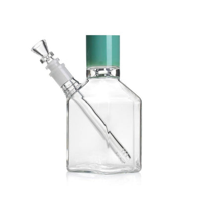 12" Heavy Duty Hexagon Base Bong (Green)