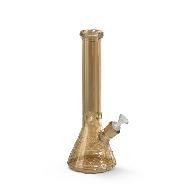 14" Beaker Bong Artisanal Collection (Amber Sandblast)