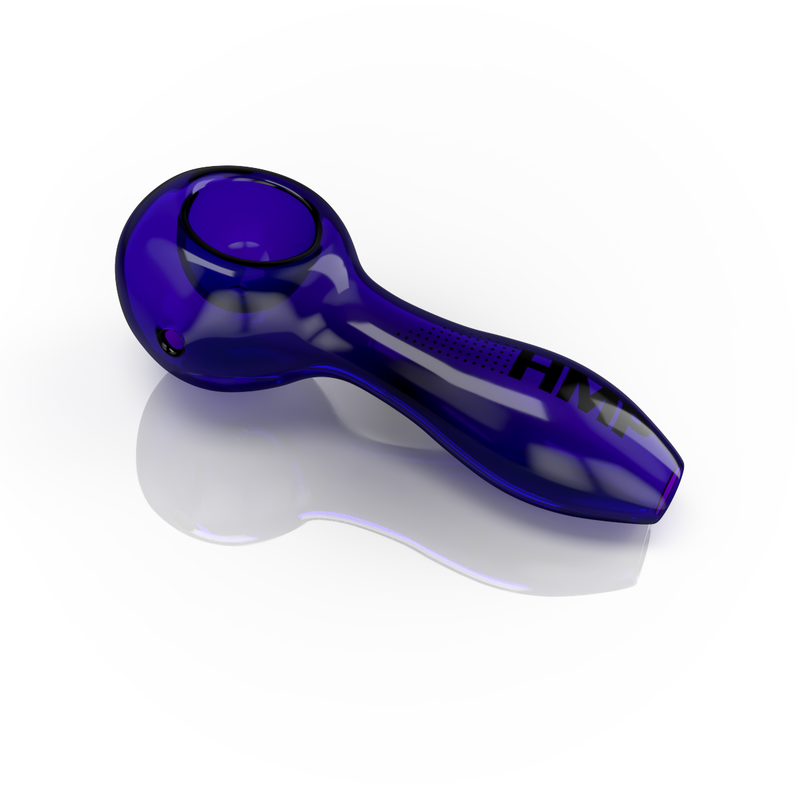 4" Glass Spoon - Navy