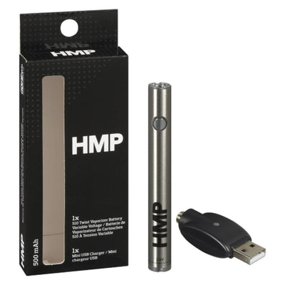 HMP Powered By HoneyStick - 510 Thread Variable Voltage Twist (Silver)-Turning Point Brands Canada