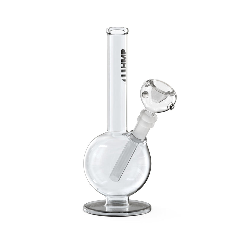 8" Pedestal Glass Bong Clear Collection