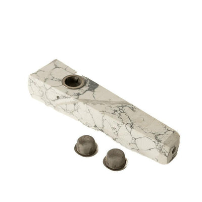 Gemstone Pipe (White Marble)