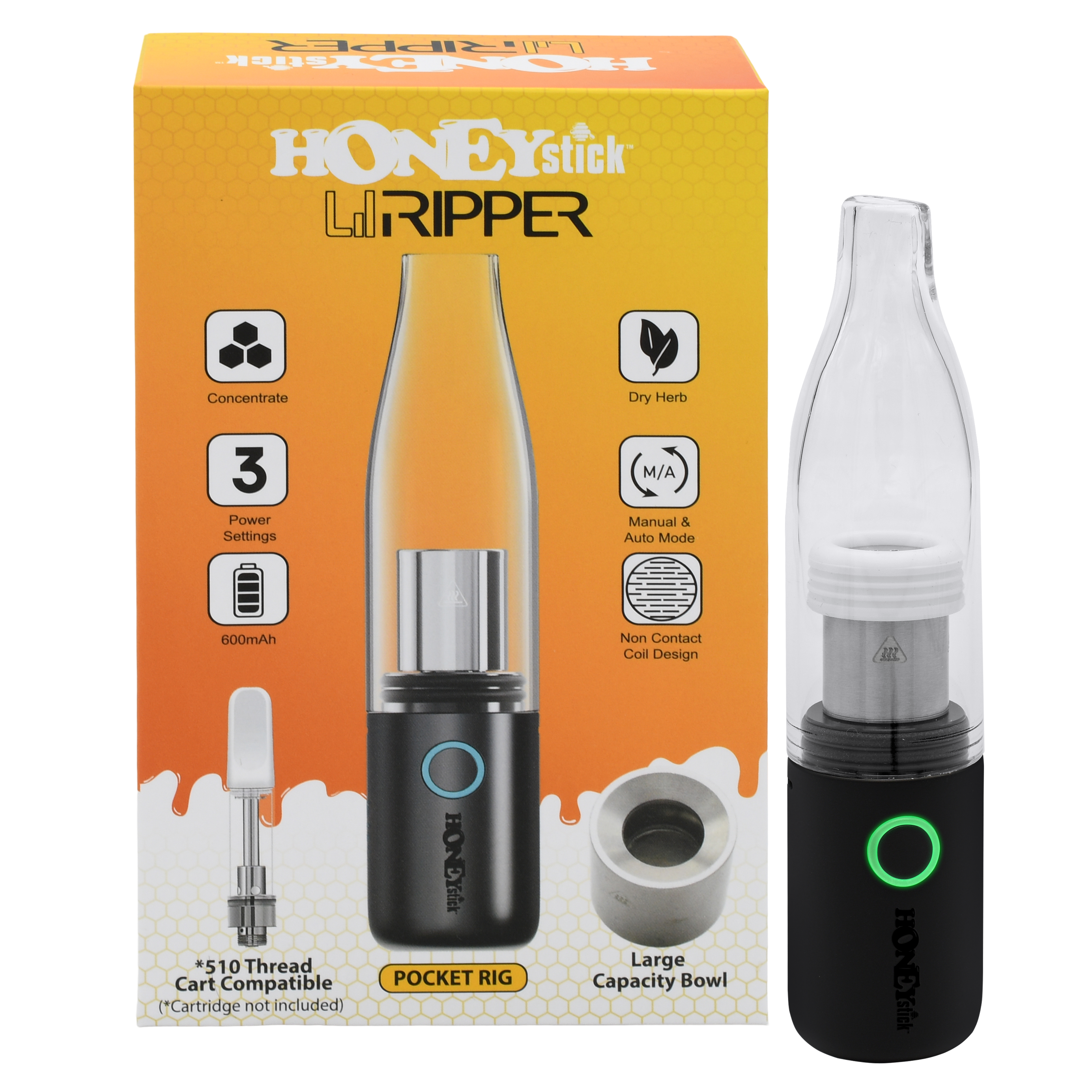Wholesale HoneyStick Lil Ripper Portable E-Rig - TPB Marketplace