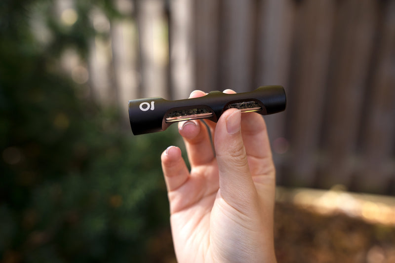 Aluminum & Glass Chillum (Black)