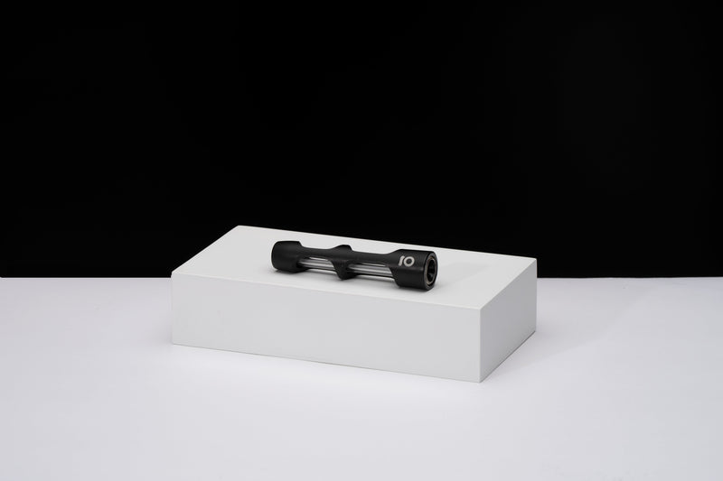 Aluminum & Glass Chillum (Black)