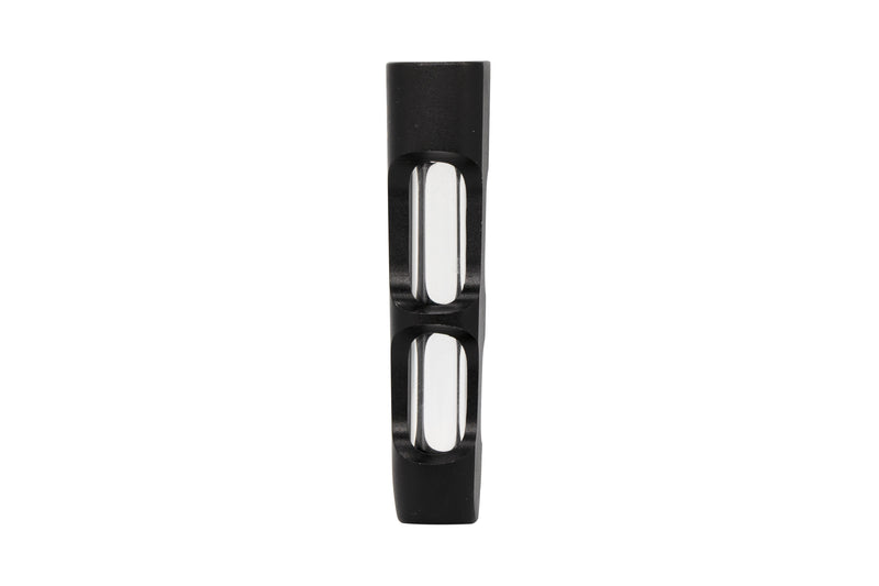 Aluminum & Glass Chillum (Black)