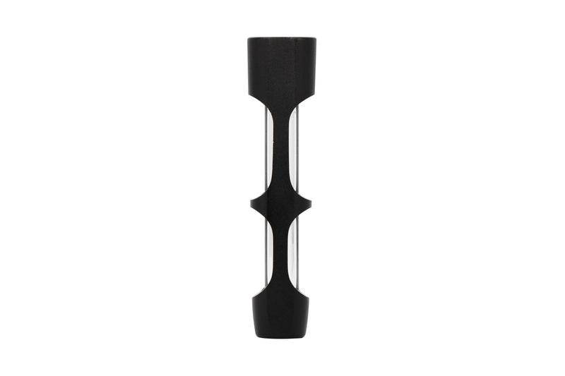 Aluminum & Glass Chillum (Black)