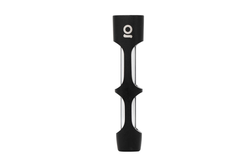 Aluminum & Glass Chillum (Black)