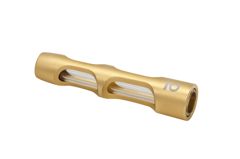 Aluminum & Glass Chillum (Gold)